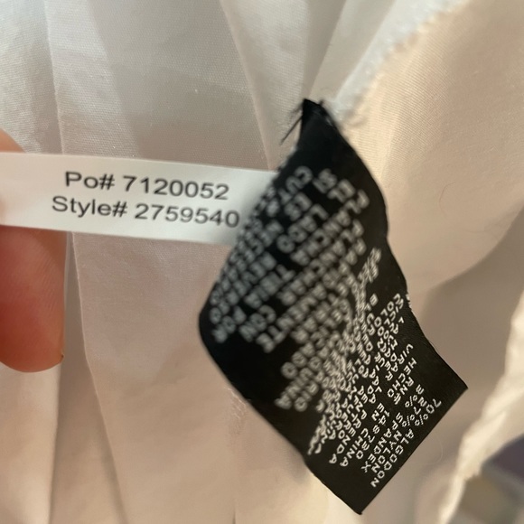 Boston Proper White Button Up Dress Shirt EUC Size 8 - Picture 5 of 5